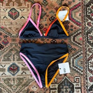 NWT Beach Riot size L bikini set